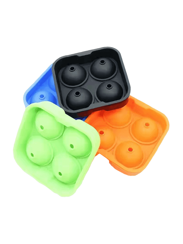 Food grade silicone ring Round 4 grid mold